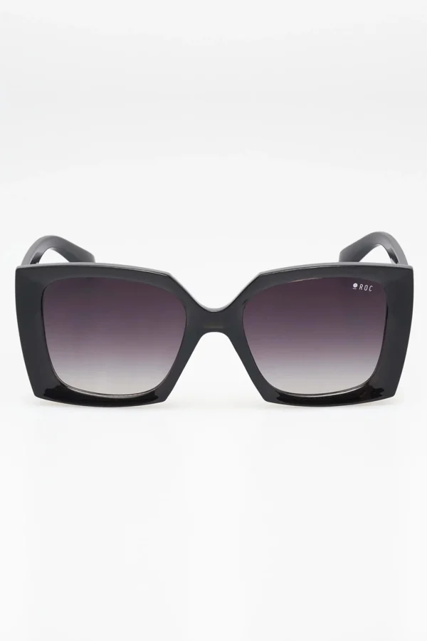 Sunglasses-ROC EYEWEAR FORBIDDEN LOVE SUNGLASSES - CRYSTAL BLACK