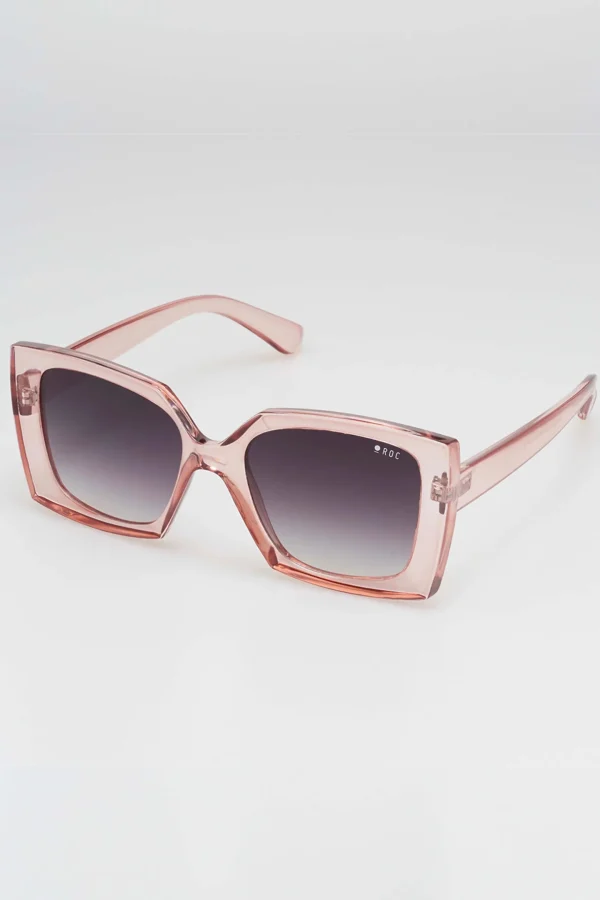 Sunglasses-ROC EYEWEAR FORBIDDEN LOVE SUNGLASSES - ROSE QUARTZ