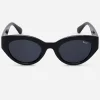 Sunglasses-ROC EYEWEAR HIBISCUS SUNGLASSES - BLACK SMOKE