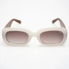 Sunglasses-ROC EYEWEAR LOVEY DOVEY SUNGLASSES - WHITE TORTOISESHELL GRADIENT BROWN