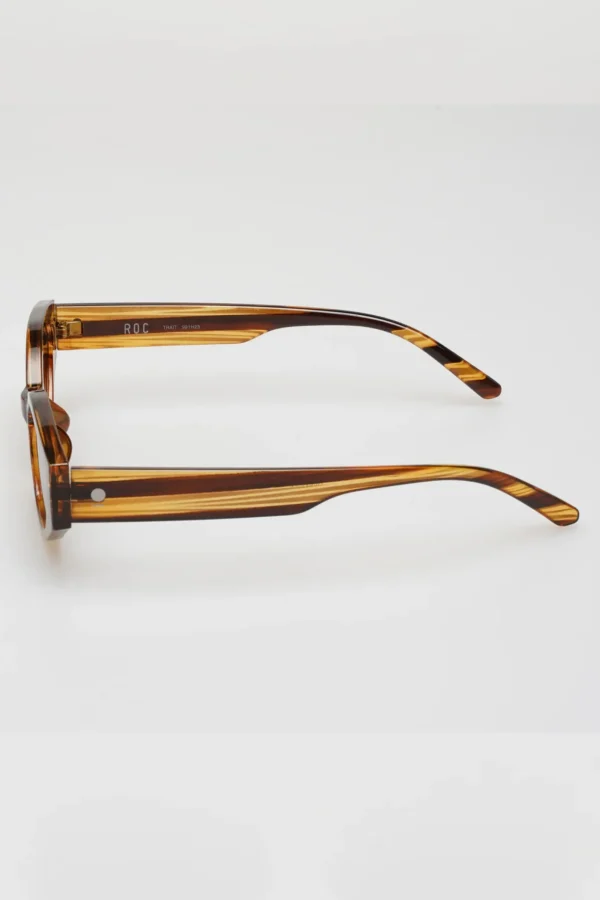 Sunglasses-ROC EYEWEAR TRAIT SUNGLASSES - BROWN STRIPE