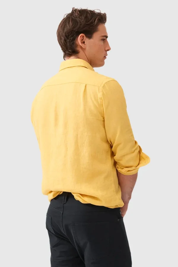 Shirts-RODD & GUNN COROMANDEL 2 SPORTS FIT SHIRT - CANARY