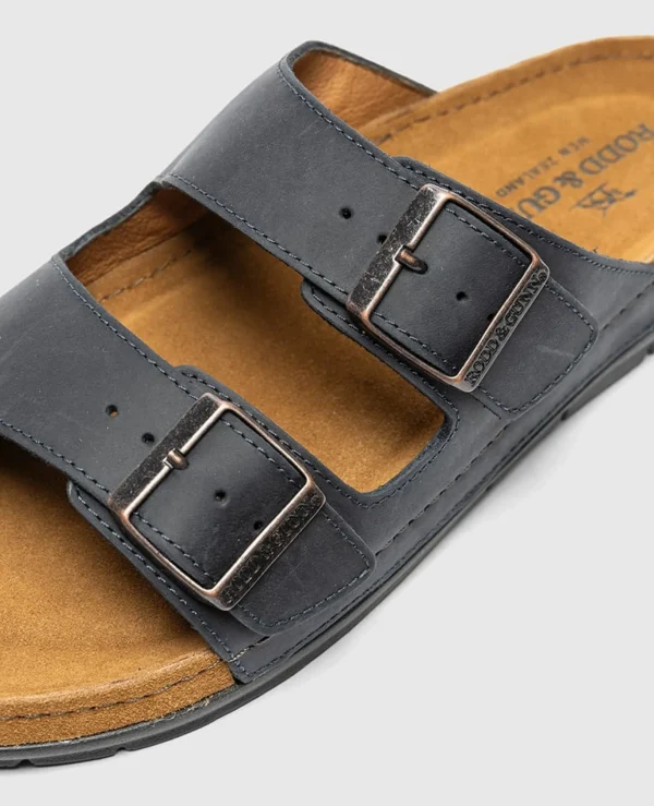 Footwear-RODD & GUNN RAGLAN SLIDE NAVY