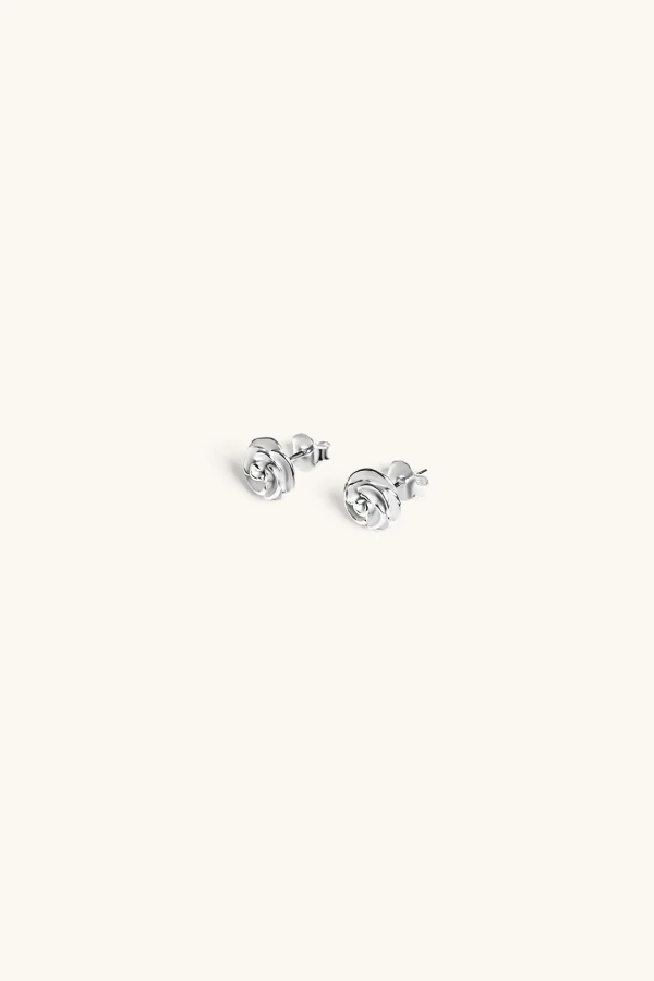 925 Sterling Silver | Jewellery-BLANK SPACE. ROSE STUD EARRINGS
