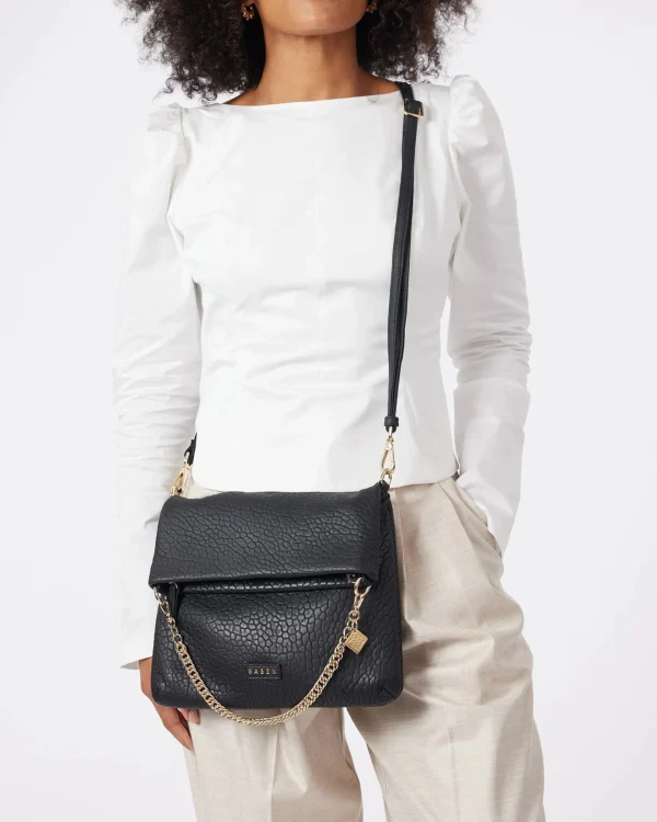 Bags & Wallets-SABEN DARIA SHOULDER BAG BLACK BUBBLE