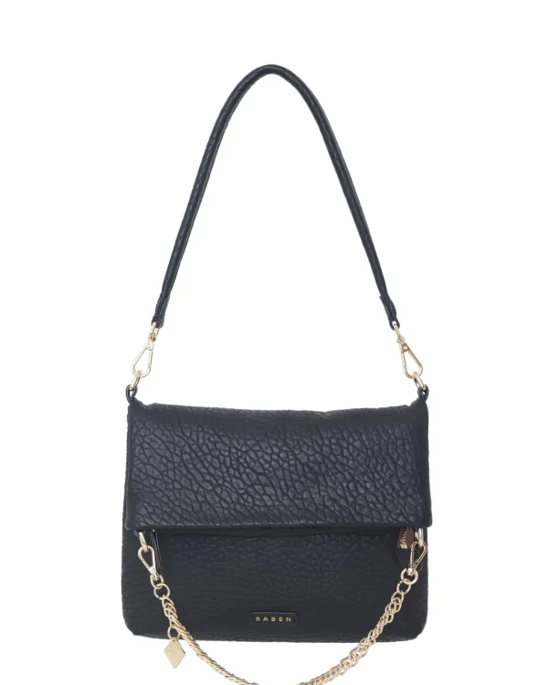 Bags & Wallets-SABEN DARIA SHOULDER BAG BLACK BUBBLE