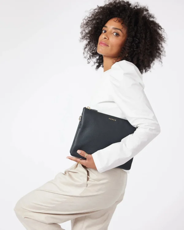 Bags & Wallets-SABEN MATILDA CROSSBODY BAG BLACK + CHUNKY CHAIN
