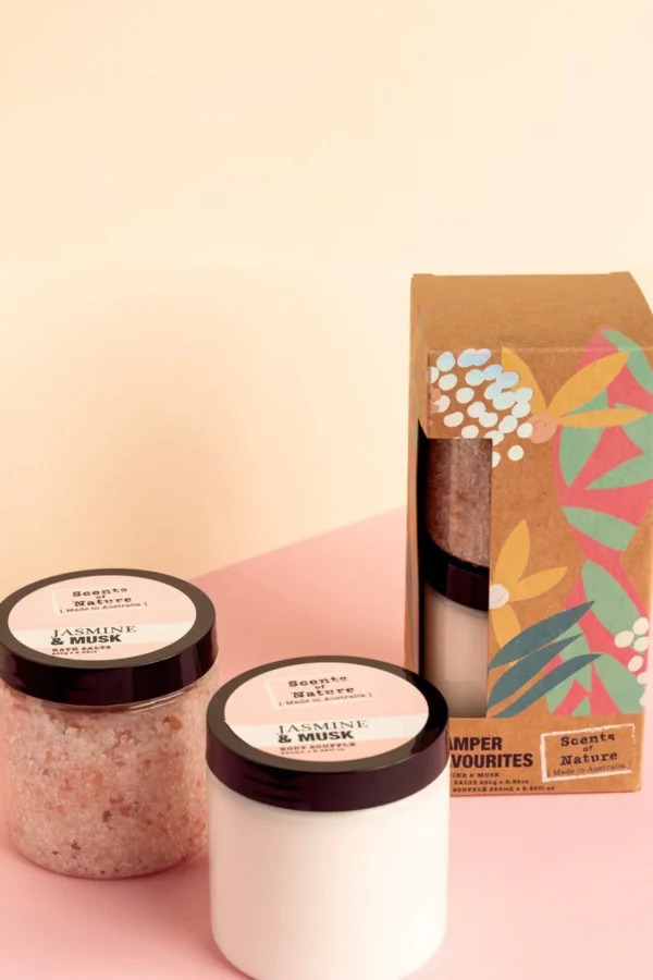 Bed & Bath-SCENTS OF NATURE BODY SOUFFLE & BATH SALT GIFT SET