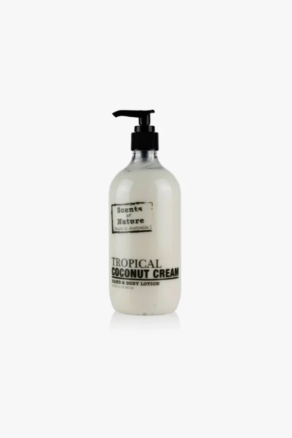 Body-SCENTS OF NATURE HAND & BODY LOTION TROPICAL COCONUT CREAM