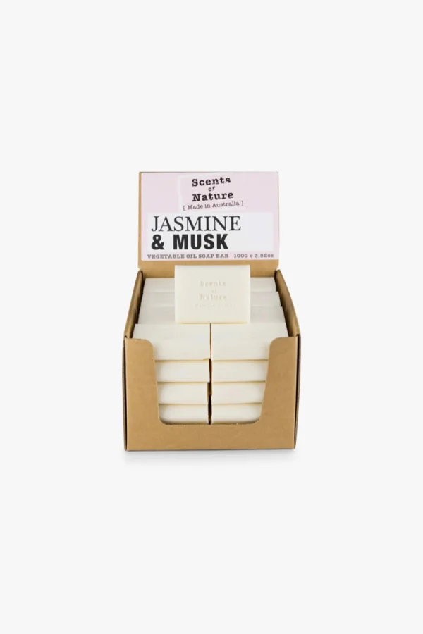 Bed & Bath-SCENTS OF NATURE ROUGH-CUT SOAP JASMINE & MUSK