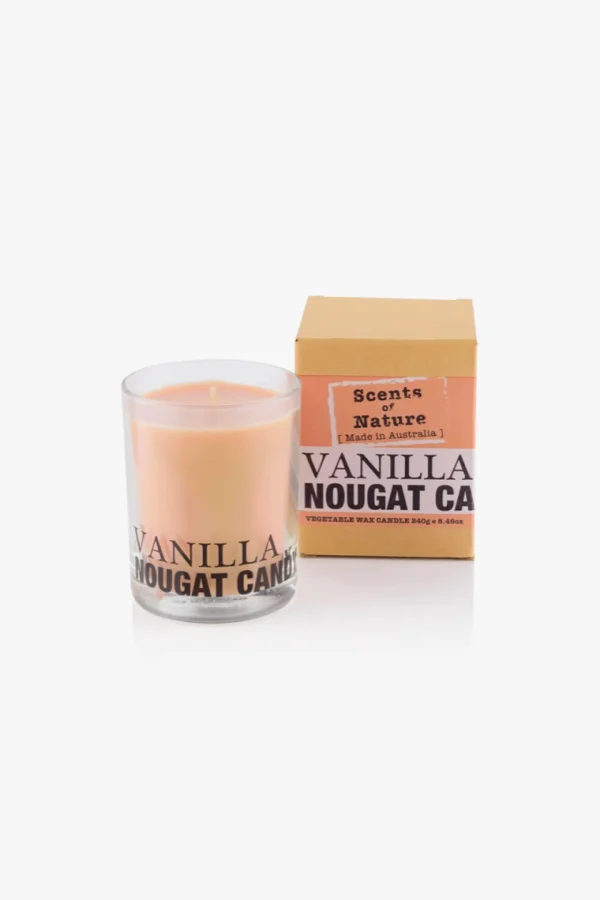Candles & Room Fragrances-SCENTS OF NATURE SOY WAX CANDLE - VANILLA NOUGAT CANDY