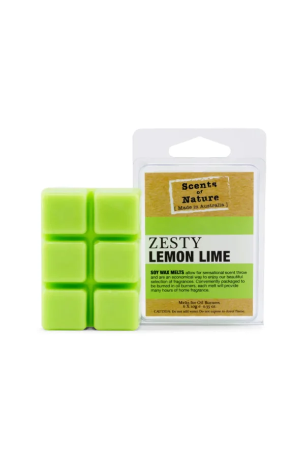 Candles & Room Fragrances-SCENTS OF NATURE SOY WAX MELTS ZESTY LEMON LIME