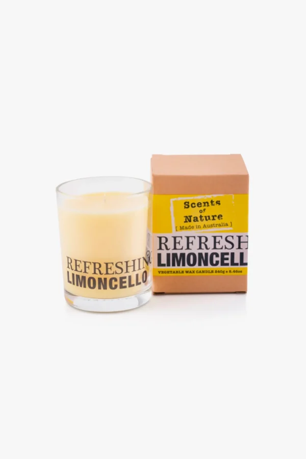 Candles & Room Fragrances-SCENTS OF NATURE SOY WAX CANDLE - REFRESHING LIMONCELLO