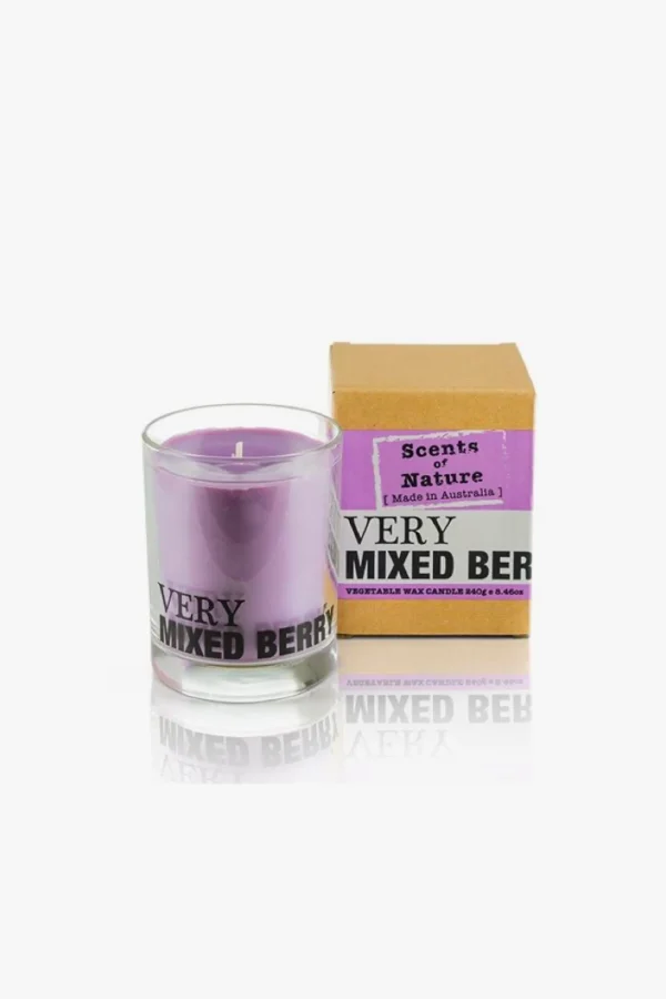 Candles & Room Fragrances-SCENTS OF NATURE SOY WAX CANDLE - VERY MIXED BERRY