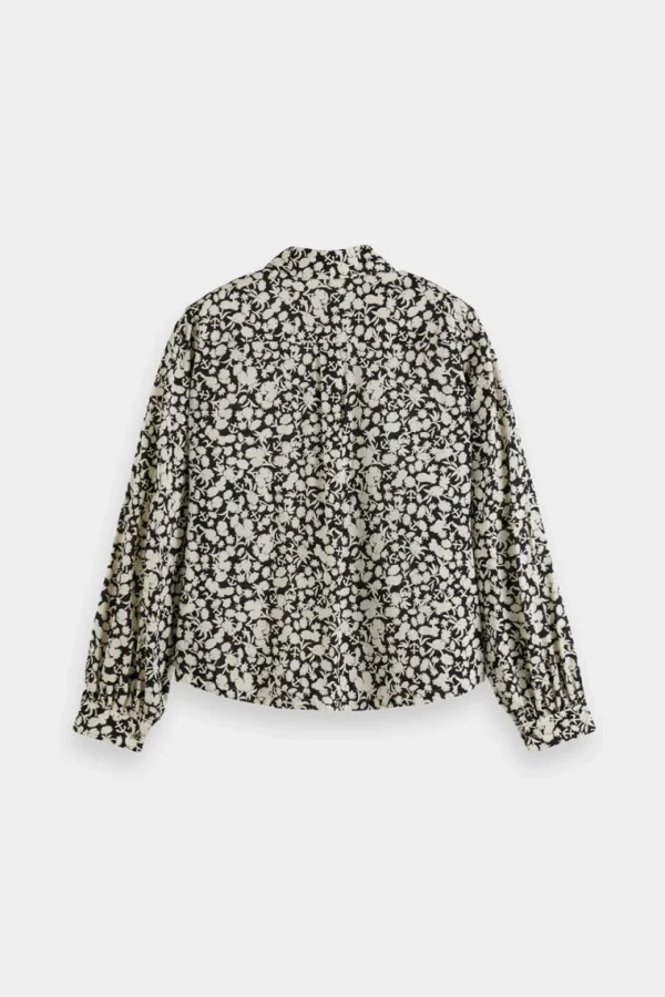 Shirts & Tops-SCOTCH & SODA BALLON SHIRT ANCHOR FLORAL
