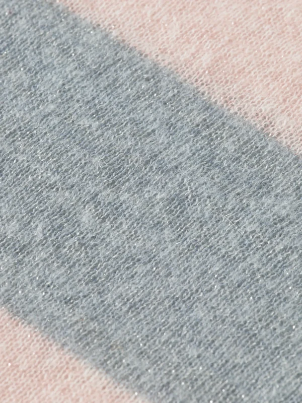 Sweaters & Knitwear-SCOTCH & SODA BLOCK STRIPE RAGLAN PULLOVER SEA FLOWER