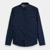Shirts-SCOTCH & SODA DITSY SAILBOAT SHIRT NAVY