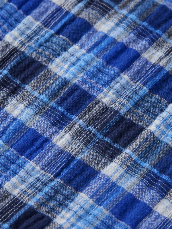 Shirts-SCOTCH & SODA DOUBLE FACE SHIRT BLUE CHECK