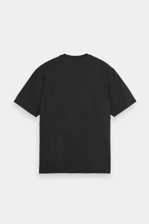Tees & Tanks-SCOTCH & SODA ESSENTIALS LOGO T-SHIRT BLACK