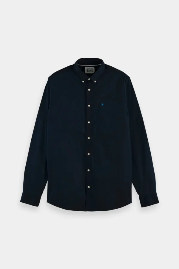 Shirts-SCOTCH & SODA ESSENTIALS ORGANIC OXFORD SHIRT NIGHT