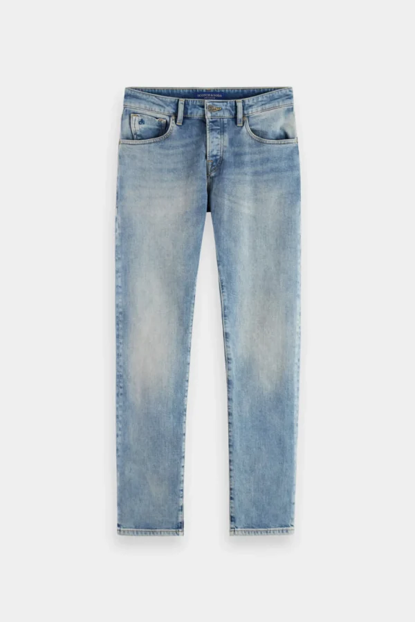 Denim-SCOTCH & SODA ESSENTIALS RALSTON ORGANIC COTTON JEAN AQUA BLUE