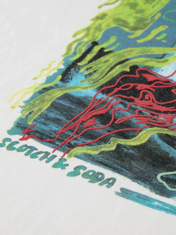 Tees & Tanks-SCOTCH & SODA FRONT ARTWORK T-SHIRT WHITE