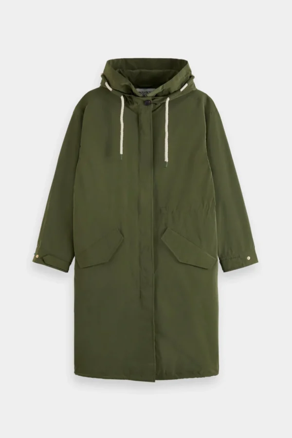 Coats & Jackets-SCOTCH & SODA LIGHTWEIGHT PARKA ARMY
