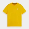 Tees & Tanks-SCOTCH & SODA LOGO BADGE T-SHIRT NAUTICAL YELLOW