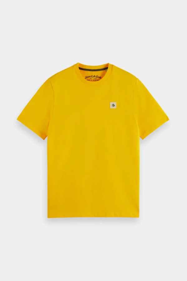 Tees & Tanks-SCOTCH & SODA LOGO BADGE T-SHIRT NAUTICAL YELLOW
