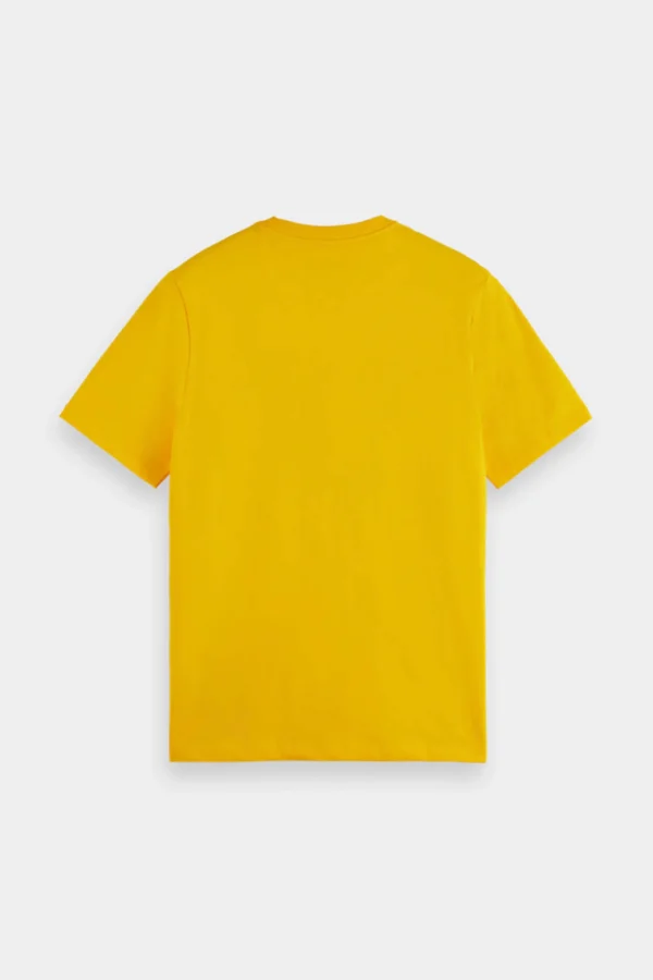 Tees & Tanks-SCOTCH & SODA LOGO BADGE T-SHIRT NAUTICAL YELLOW