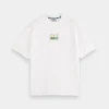 Tees & Tanks-SCOTCH & SODA LOOSE FIT GRAPHIC T-SHIRT WHITE