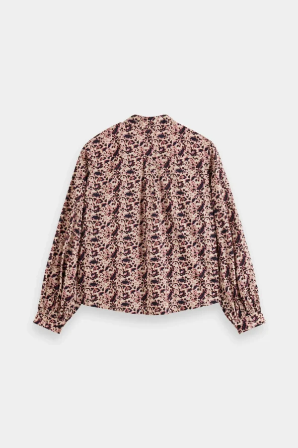 Shirts & Tops-SCOTCH & SODA PRINTED BALLOON SHIRT FLORAL