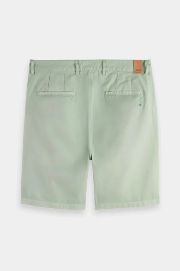 Shorts-SCOTCH & SODA STUART GARMENT DYED SHORT SEAFOAM