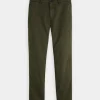 Pants-SCOTCH & SODA STUART SLIM FIT CHINO MILITARY