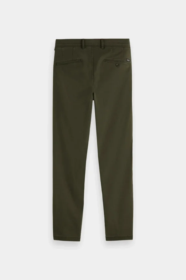 Pants-SCOTCH & SODA STUART SLIM FIT CHINO MILITARY