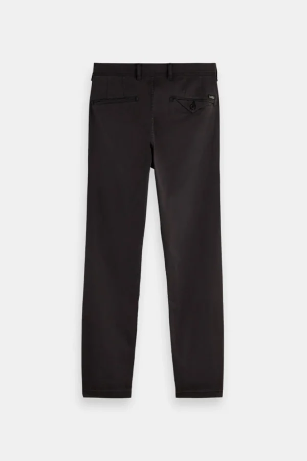 Pants-SCOTCH & SODA STUART SLIM FIT CHINO ANTHRACITE