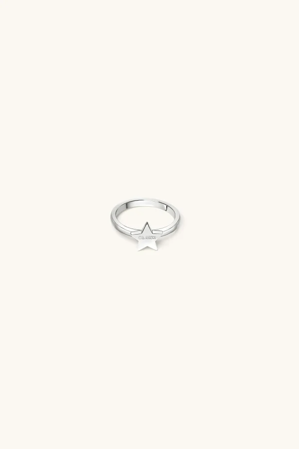 925 Sterling Silver | Jewellery-BLANK SPACE. STAR STACKER RING