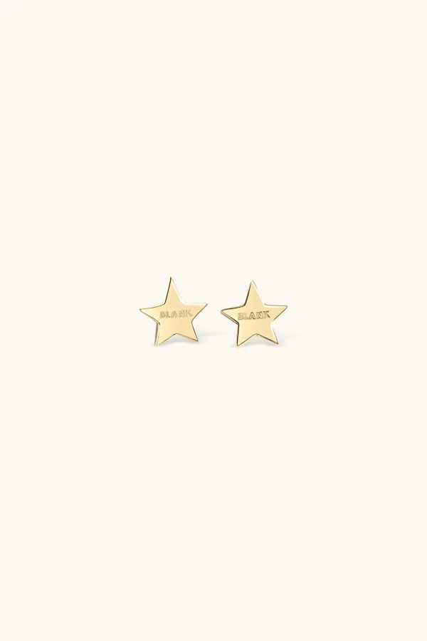 18Kt Gold Plated | Jewellery-BLANK SPACE. STAR STUD EARRINGS 18KT GOLD