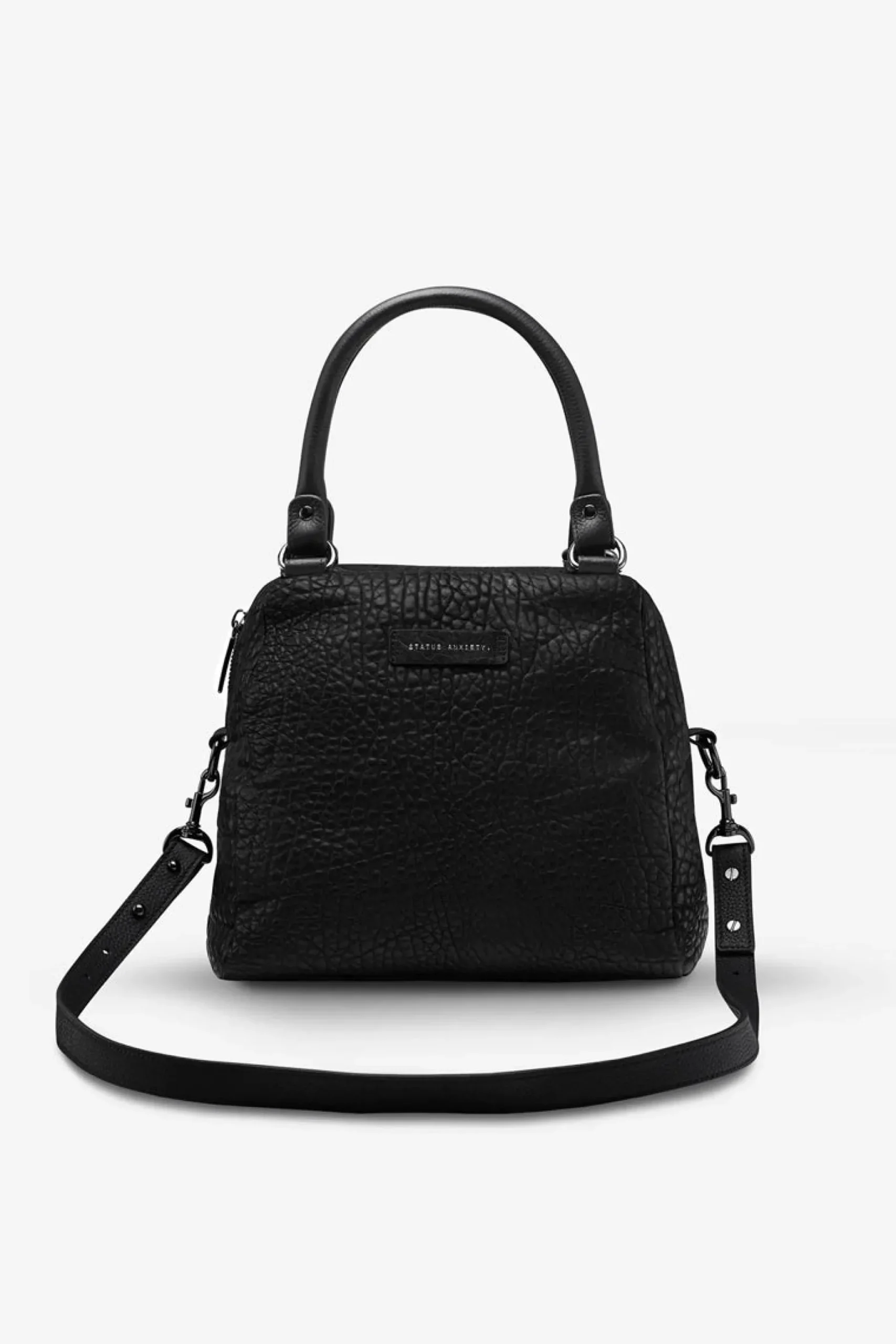 status_anxiety_last_mount_0.webp Bags & Wallets-STATUS ANXIETY. LAST MOUNTAINS BLACK BUBBLE