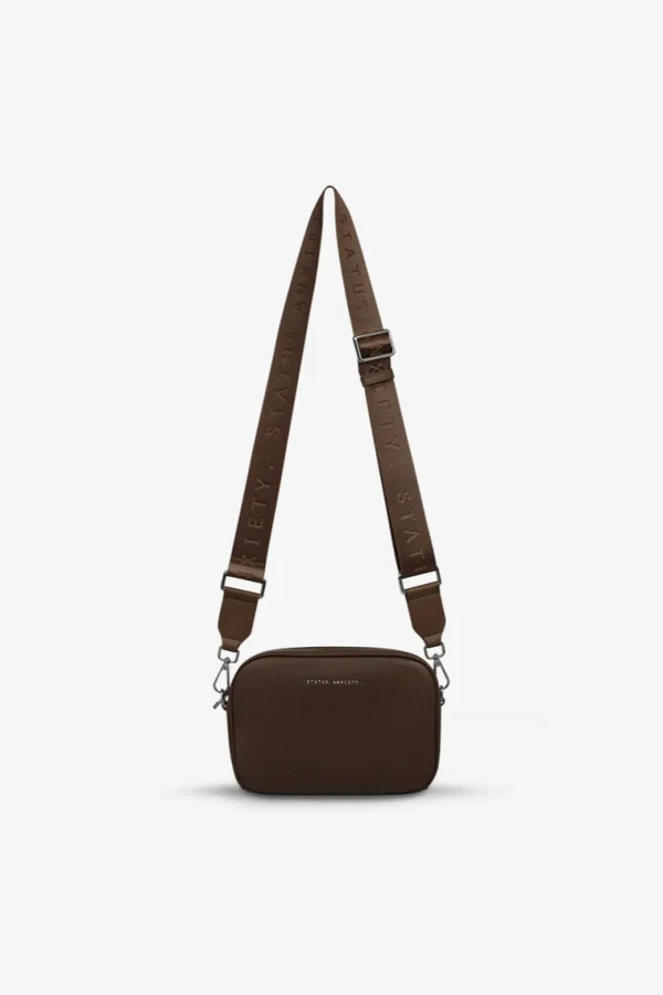 Bags & Wallets-STATUS ANXIETY. PLUNDER WITH WEBBED STRAP COCOA