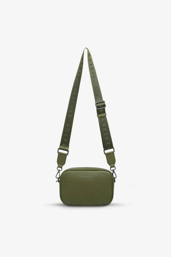 Bags & Wallets-STATUS ANXIETY. PLUNDER WITH WEBBED STRAP KHAKI