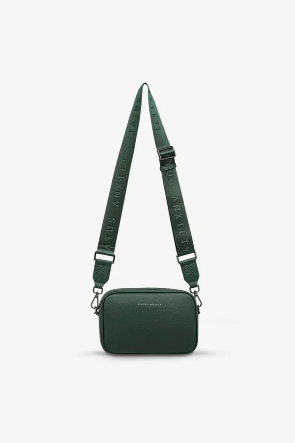 Bags & Wallets-STATUS ANXIETY. PLUNDER WITH WEBBED STRAP GREEN