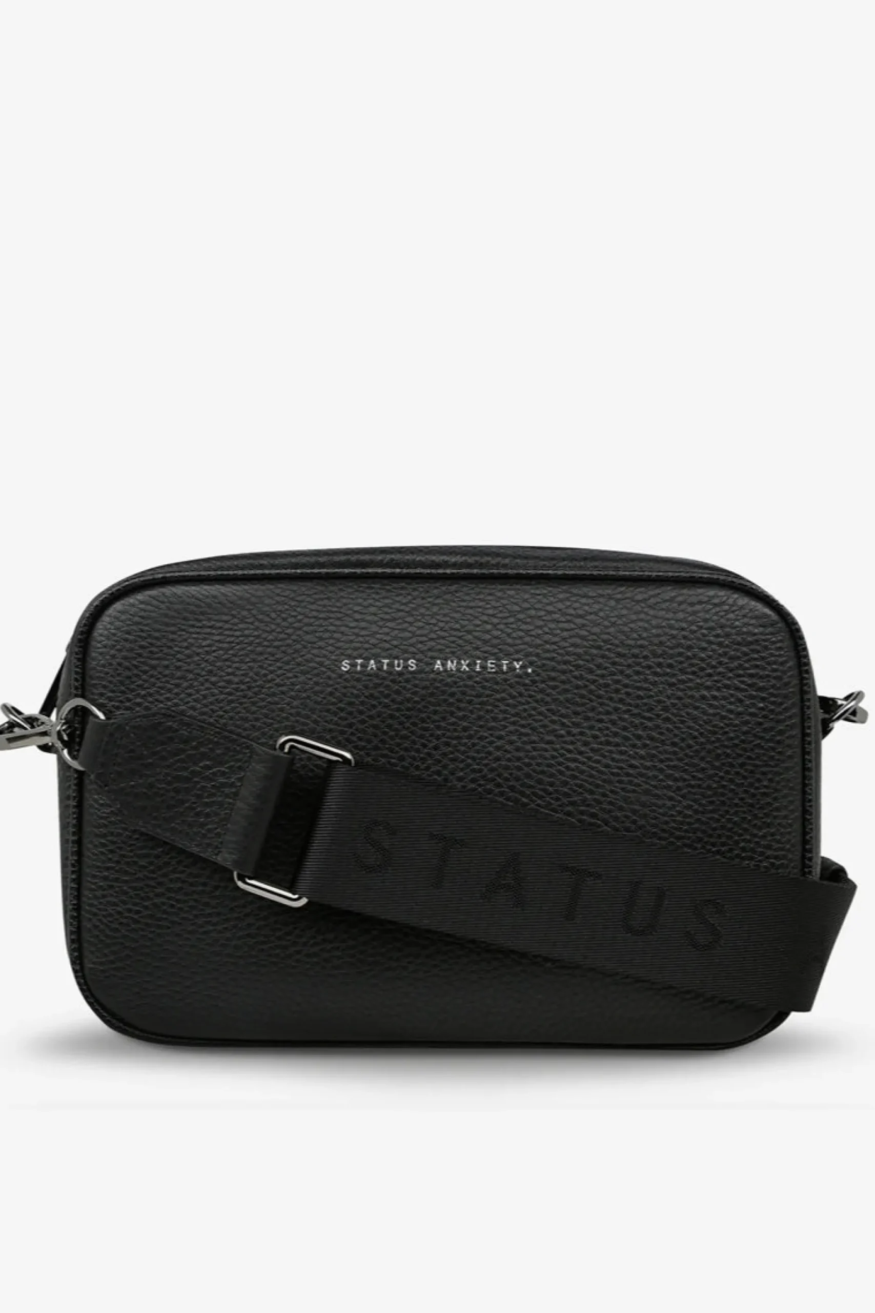 status_anxiety_plunder_wi_1-4.webp Bags & Wallets-STATUS ANXIETY. PLUNDER WITH WEBBED STRAP BLACK