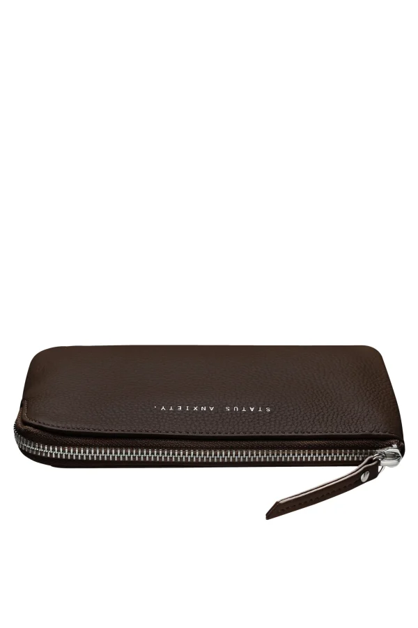 Bags & Wallets-STATUS ANXIETY. SMOKE AND MIRRORS COCOA