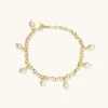 18Kt Gold Plated | Freshwater Pearls-BLANK SPACE. STRING OF PEARLS BRACELET 18KT GOLD