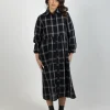 Dresses-THING THING ALEAH DRESS BLACK PLAID