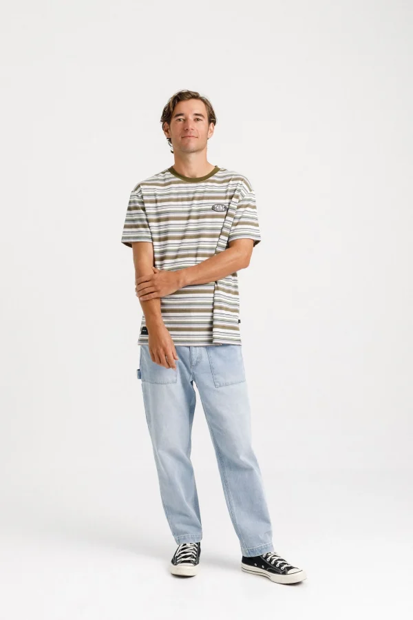 Tees & Tanks-THING THING AMPLE TEE EARTH STRIPE
