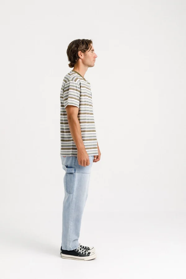 Tees & Tanks-THING THING AMPLE TEE EARTH STRIPE