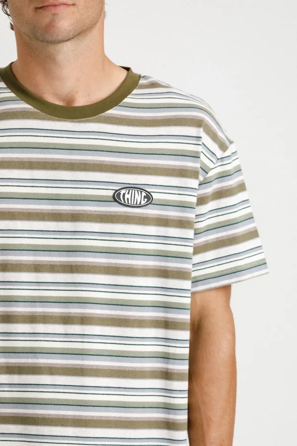 Tees & Tanks-THING THING AMPLE TEE EARTH STRIPE
