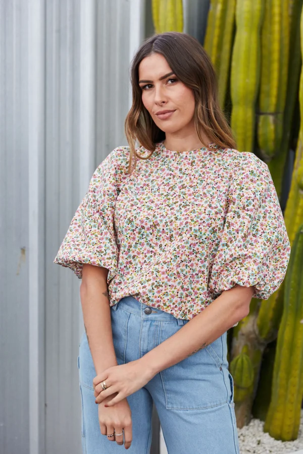 Shirts & Tops-THING THING AMY TOP - COSMO